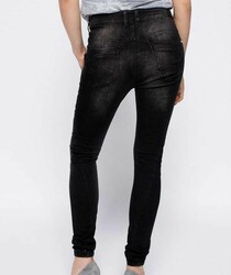 Pepe Jeans dámske šedo-čierne džínsy Popsy - 26 (0)