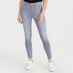 Pepe Jeans dámske sivé džínsy Cher High - 30/28 (0)