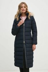 Tommy Hilfiger tmavomodrý páperový kabát - XS (DW5)