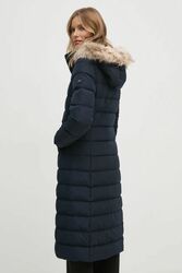 Tommy Hilfiger tmavomodrý páperový kabát - XS (DW5)