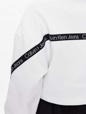 Calvin Klein dámska biela mikina - XS (YAF)