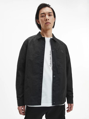Calvin Klein pánska čierna košeľová bunda - M (BEH)
