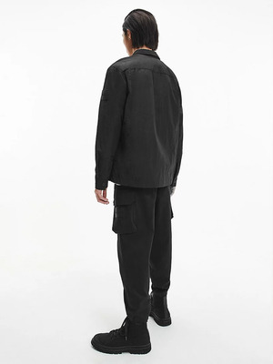 Calvin Klein pánska čierna košeľová bunda - M (BEH)