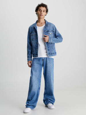 Calvin Klein pánska modrá džínsová bunda - XL (1A4)