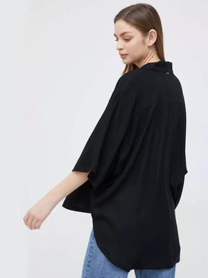 Calvin Klein dámska čierna košeľa - S (BEH)