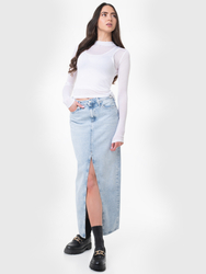 Calvin Klein dámska džínsová maxi sukňa - 26/NI (1AA)
