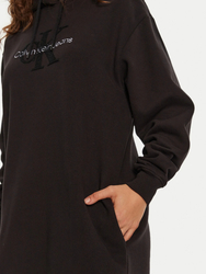 Calvin Klein dámske čierne mikinové šaty - XS (BEH)