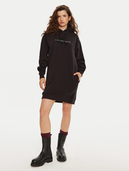 Calvin Klein dámske čierne mikinové šaty - XS (BEH)