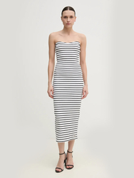Calvin Klein dámske čiernobiele šaty - XS (0K4)