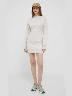 Calvin Klein dámske béžové šaty - XS (ACF)