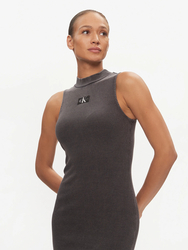 Calvin Klein dámske šedé rebrované šaty - XS (PT2)