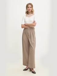 Calvin Klein dámske béžové nohavice - 25/NI (PFW)