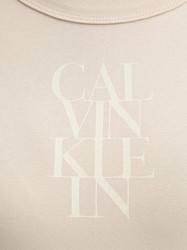 Calvin Klein dámske béžové tričko - L (PB5)