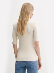 Calvin Klein dámske béžové tričko - L (PB5)