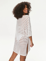 Calvin Klein dámske biele plážové šaty  - XS (YCD)