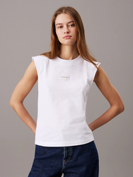 Calvin Klein dámske biele tričko  - M (YAF)