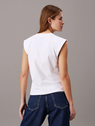Calvin Klein dámske biele tričko  - M (YAF)