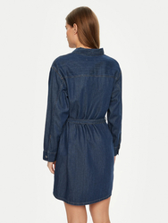 Calvin Klein dámske modré košeľové šaty - XS (1BY)
