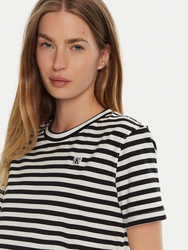 Calvin Klein dámske pruhované tričko - XS (0GO)