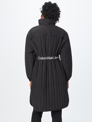 Calvin Klein dámsky čierny prechodný kabát - L (BEH)
