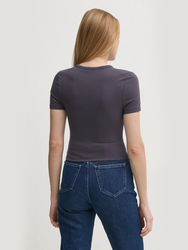Calvin Klein dámsky šedý top - XS (CGE)