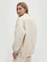 Calvin Klein dámsky béžový bomber  - M (ACF)