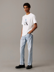 Calvin Klein pánske biele tričko - L (YAF)