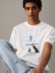Calvin Klein pánske biele tričko - L (YAF)
