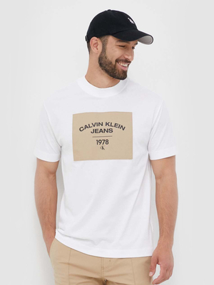 Calvin Klein pánske biele tričko - XL (YAF)