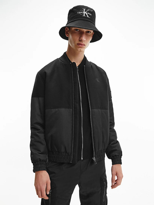 Calvin Klein pánska čierna bunda bomber - M (BEH)