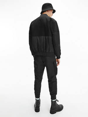 Calvin Klein pánska čierna bunda bomber - M (BEH)