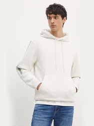 Calvin Klein pánska krémová mikina - S (YBI)
