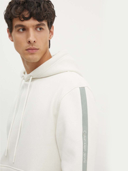 Calvin Klein pánska krémová mikina - S (YBI)