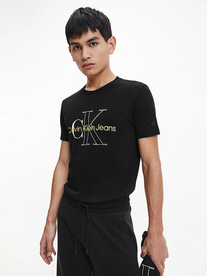 Calvin Klein pánske čierne tričko - L (BEH)