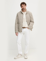Calvin Klein pánske béžové tričko - L (PDH)