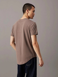 Calvin Klein pánske hnedé tričko - L (PBX)