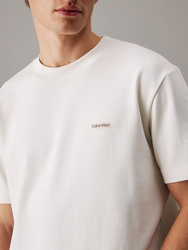 Calvin Klein pánske krémové tričko - M (YAS)