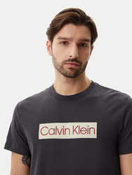 Calvin Klein pánske tmavo šedé tričko - L (BA1)