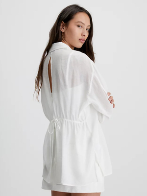 Calvin Klein dámska biela blúzka - XS (YBH)