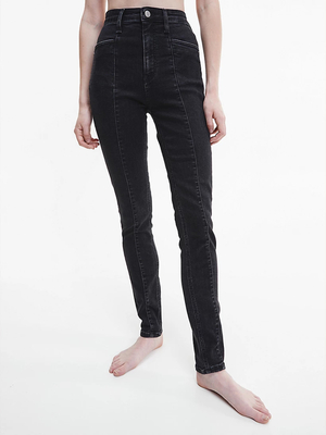 Calvin Klein dámske čierne džínsy - 27/30 (1BY)