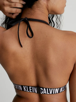 Calvin Klein dámska čierna plavková podprsenka - L (BEH)