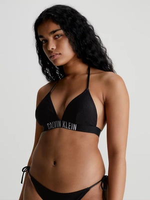 Calvin Klein dámska čierna plavková podprsenka - L (BEH)