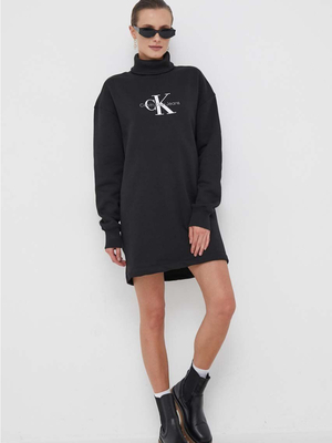 Calvin Klein dámske čierne teplákové šaty - XS (BEH)