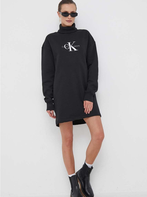 Calvin Klein dámske čierne teplákové šaty - S (BEH)