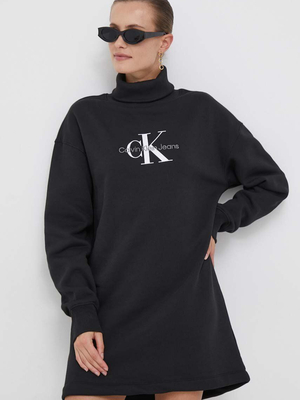 Calvin Klein dámske čierne teplákové šaty - XS (BEH)