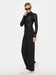 Calvin Klein dámske čierne tričko s dlhým rukávom - XS (0GL)