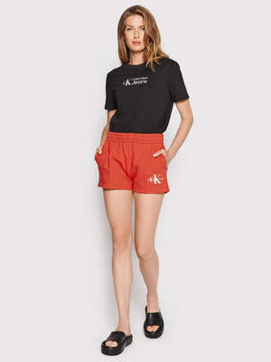 Calvin Klein dámske červené teplákové šortky - L (XL1)
