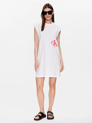 Calvin Klein dámske biele šaty - L (YAF)