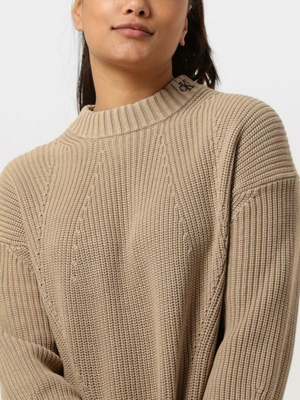Calvin Klein dámske hnedé svetrové šaty - S (PF2)