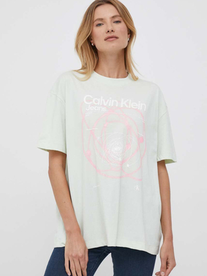 Calvin Klein dámske svetlo zelené tričko - XS (LCE)